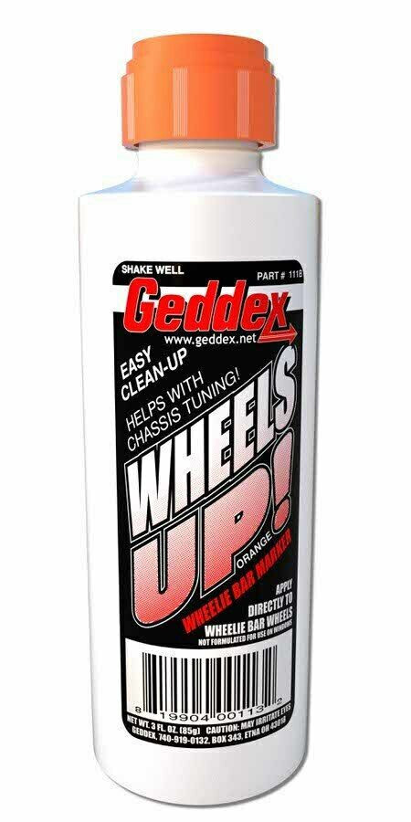 111B Geddex Orange Wheelie Bar Wheels Up Marker Chaulk Chassis Tuning Easy Clean