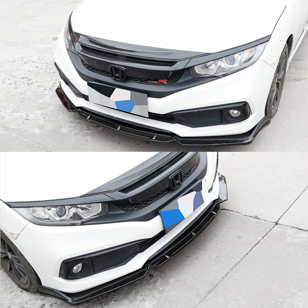 For Audi A3 A4 A5 A6 UNIVERSAL Front Bumper Lip Spoiler Splitter Glossy Black