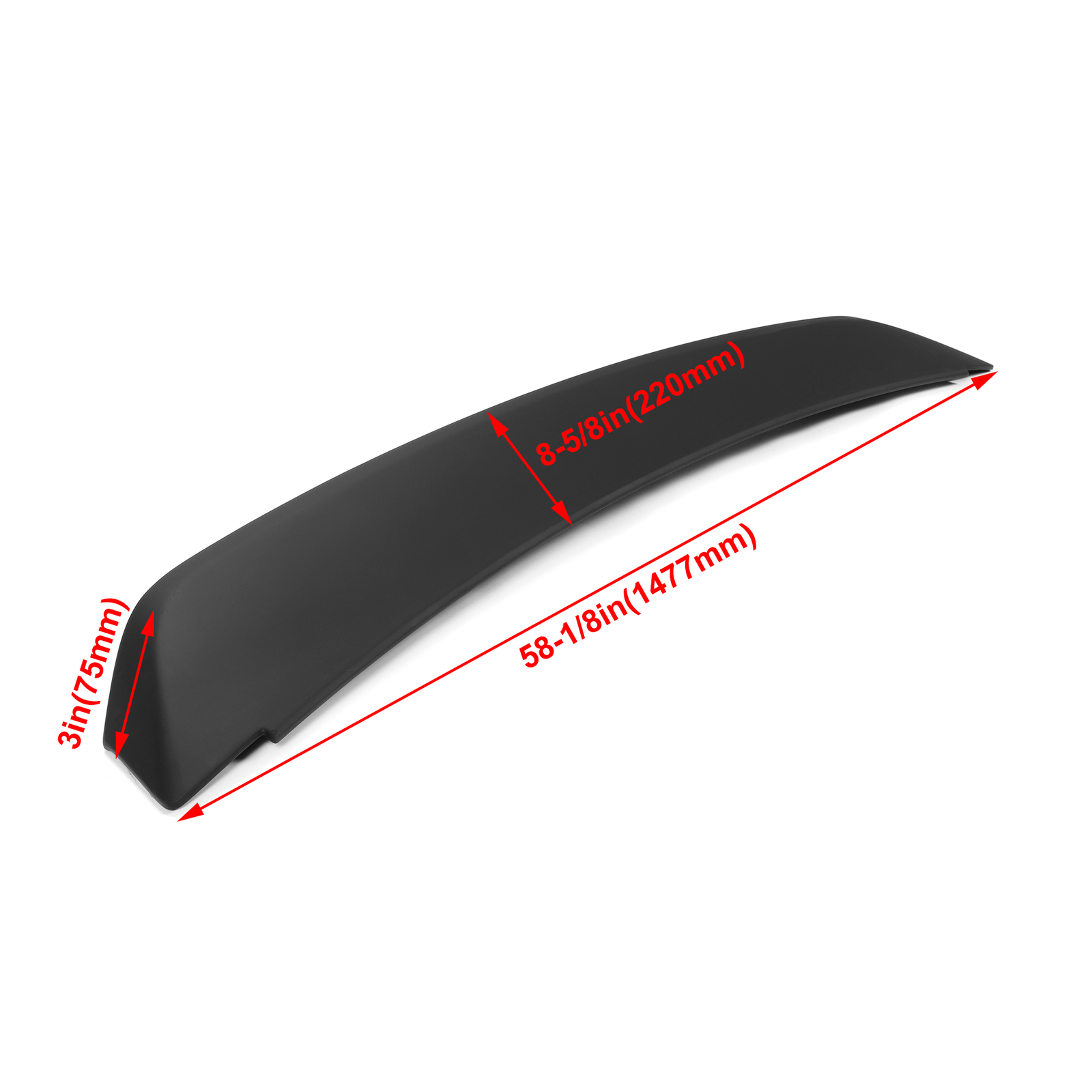 Fits Ford Mustang 2005-2009 GT500 Ducktail Style Rear Trunk Spoiler Wing Black