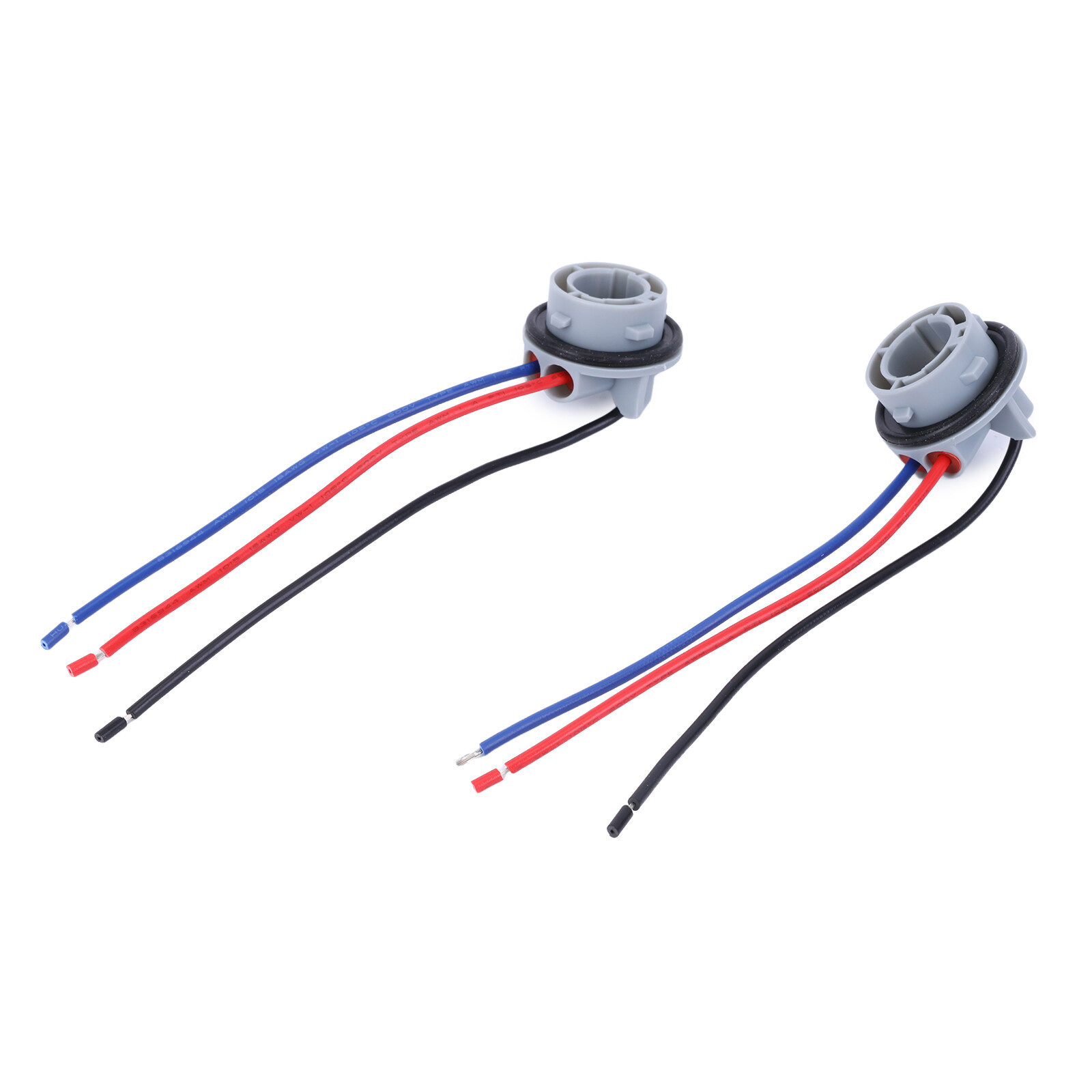 1157 2357 LED Stop Brake Turn Light Bulb Socket Harness Wire Pig Tail Plug