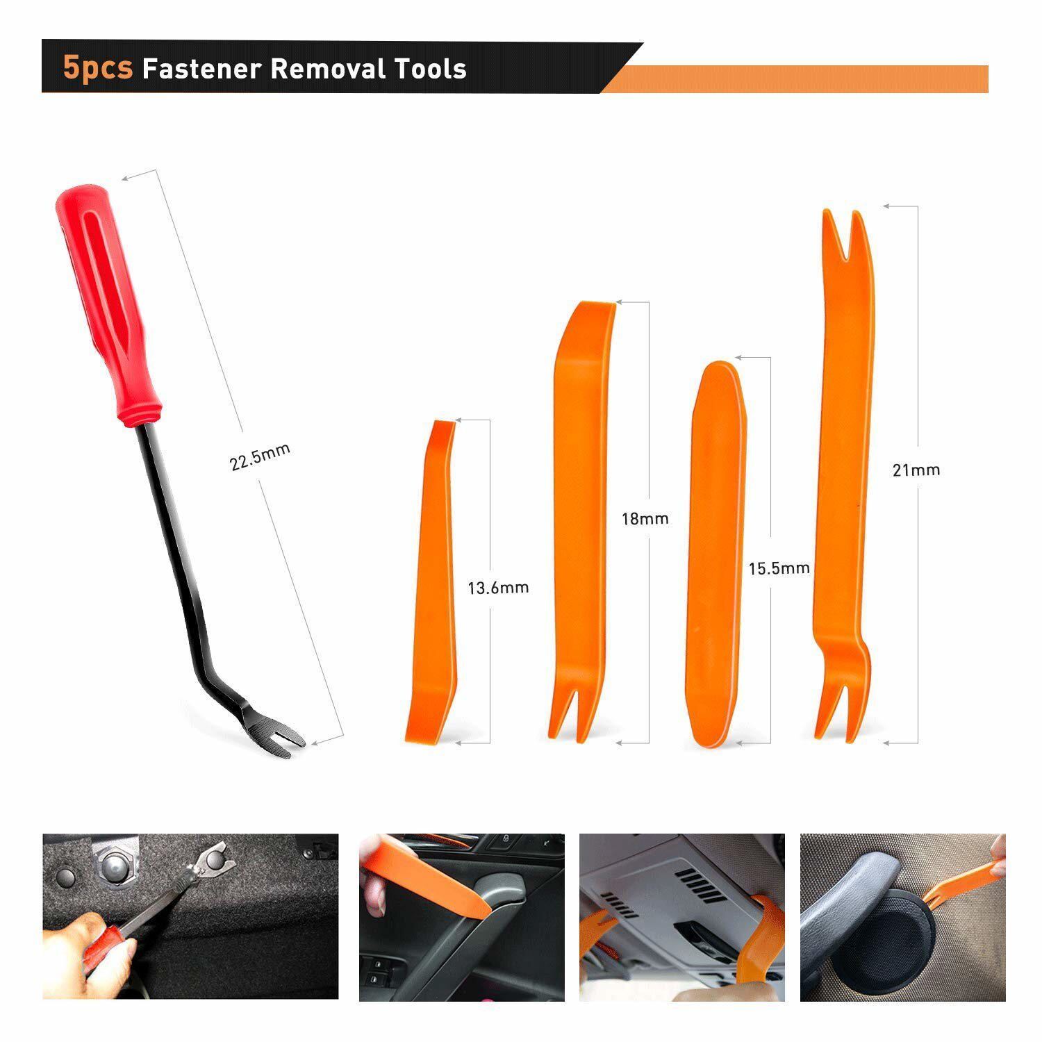 Bumper Clips Retainer Auto Car Rivets Fastener Fender Push Pin Trim 620Pcs