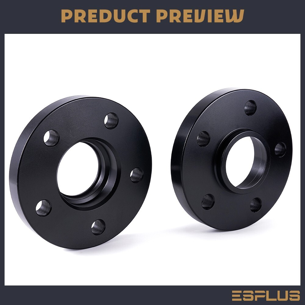 [4] 20mm Thick Mercedes 5x112mm CB 66.6 Wheel Spacer Kit 14×1.5 Bolts Included