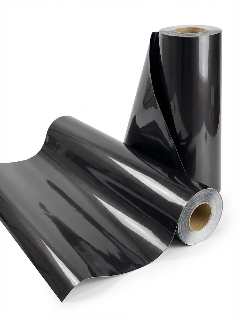 High Gloss Liquid Metallic Gunmetal Gray Vinyl Film Wrap Sticker Air Bubble Free