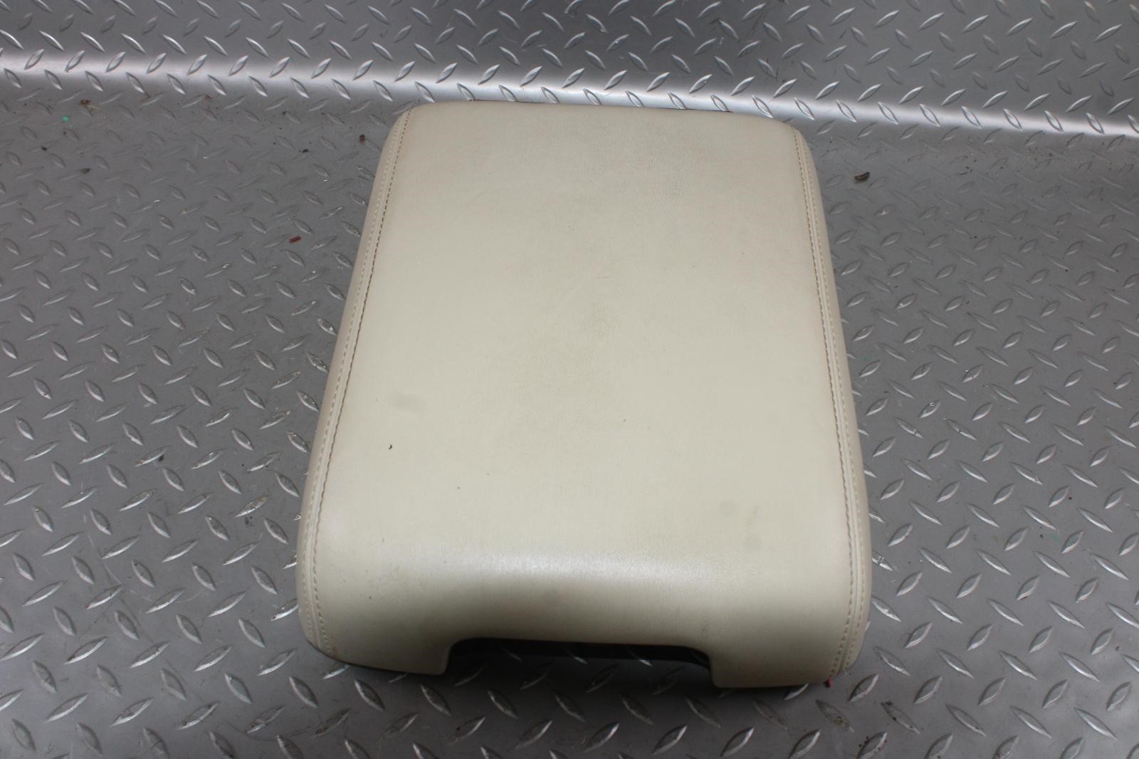 14-20 QX60 Wheat Leather Floor Center Console Armrest Storage Lid OEM Trim Panel