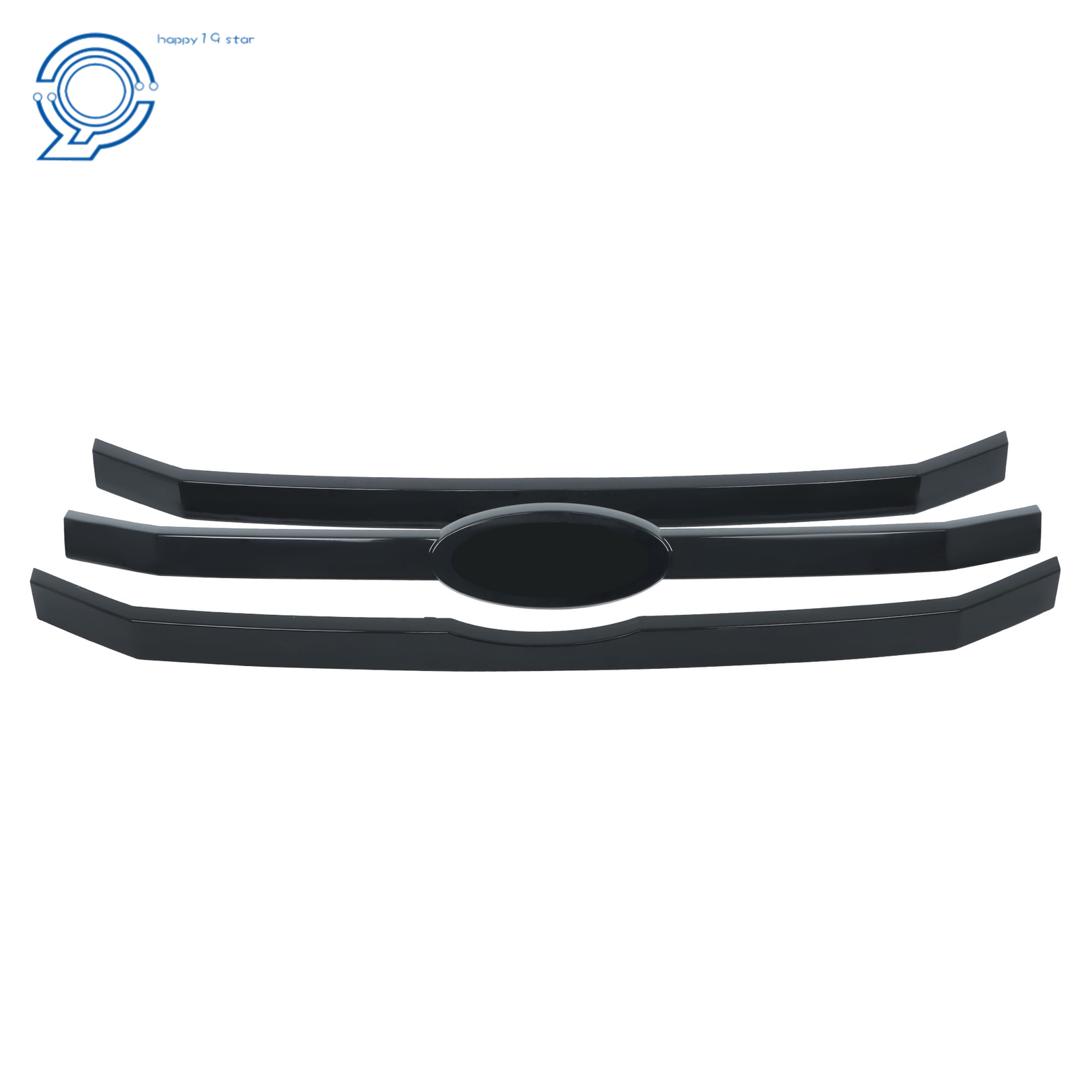 3Pcs Front Grille Bar Insert Black Plastic For 2009 2010 2011 2012 Ford Flex