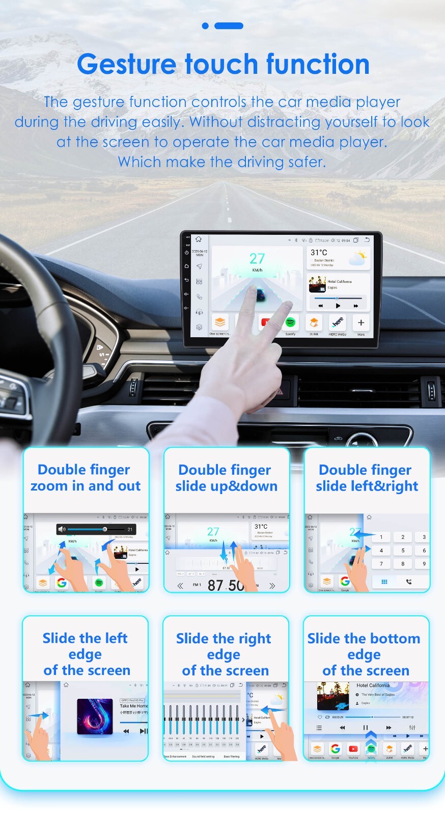8Core Android 14 CarPlay Radio Stereo GPS Player For Chevrolet Camaro 2010-2015