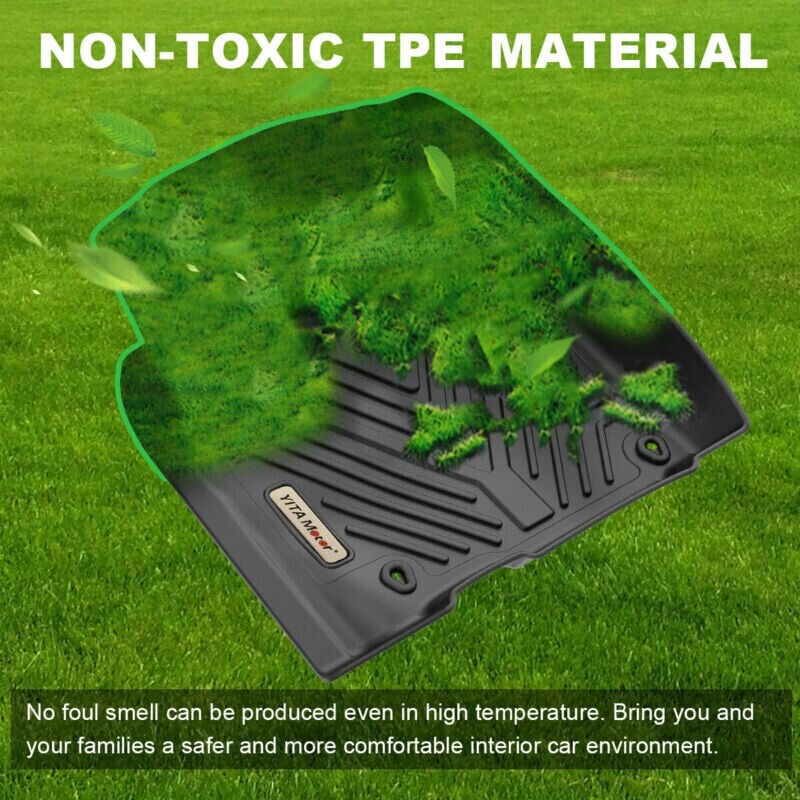 3D Floor Mats For Chevy Silverado / GMC Sierra Crew Cab 2019-2024 Weather Liner