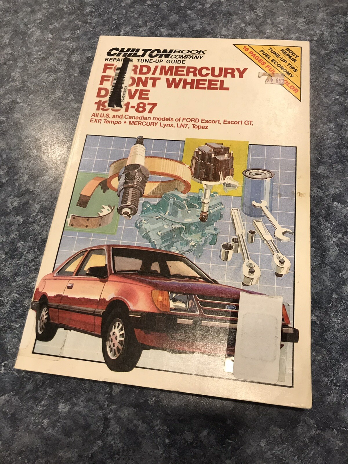 Chilton’s Repair Manual Ford Mercury Front Wheel Drive 1981-1987 Ex-Library