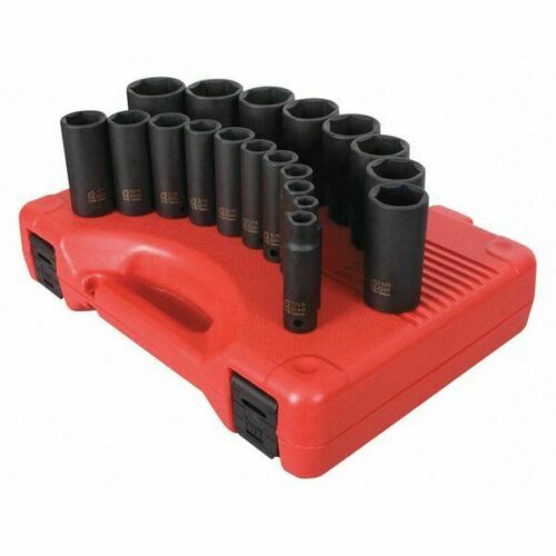 Sunex Tools 2641 19 Piece 1/2″ Drive SAE Deep Impact Socket Set Brand New!