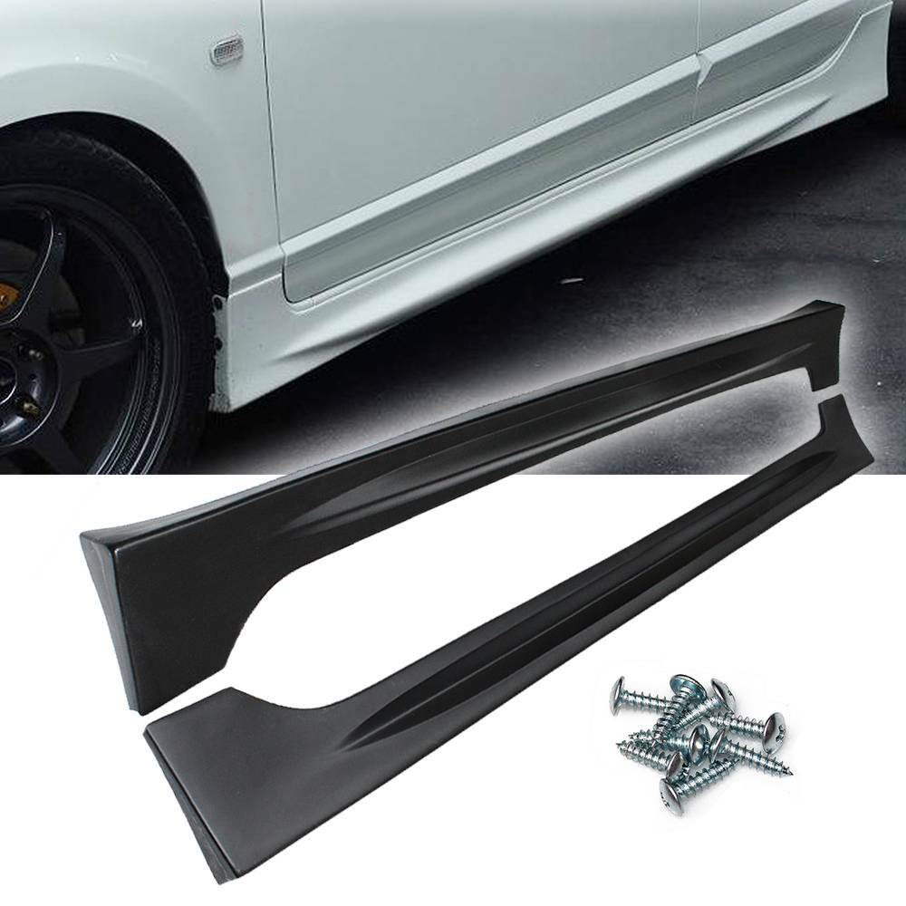 Fits 06-11 Honda Civic Sedan 4door 4DR Mugen RR Style Side Skirts Unpainted – PP