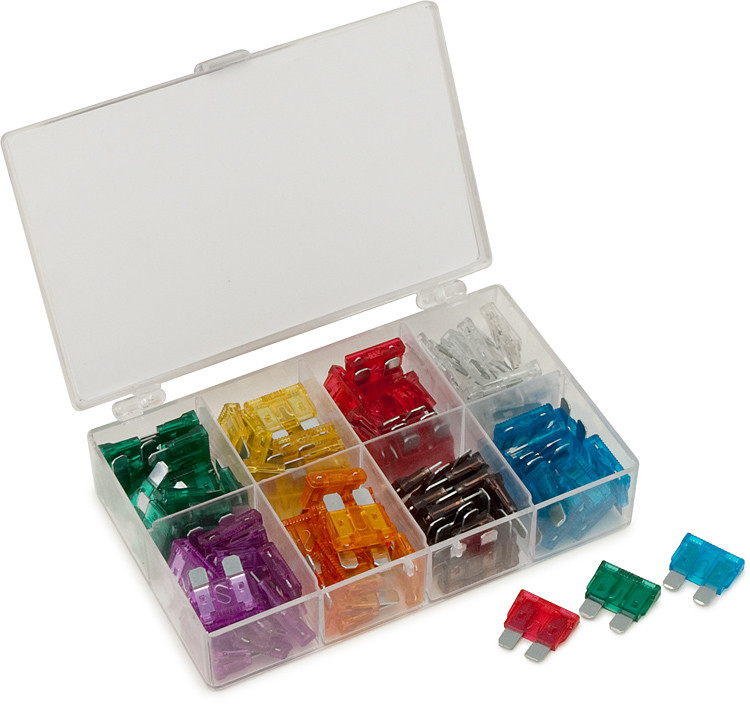 Titan 45227 96pc ATO BLADE Automotive Fuse Assortment 3A,5A, 7.5A, 10A, 15A, 20A
