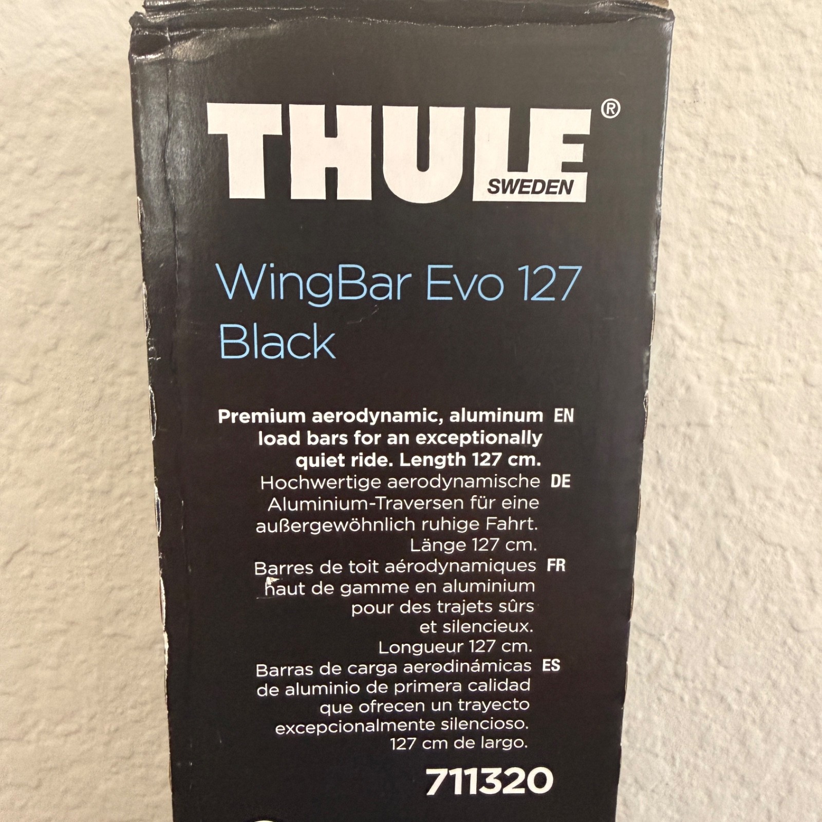 Thule WingBar Evo 127 (50in.) BLACK 711320 (2 Pack) _ BRAND NEW!