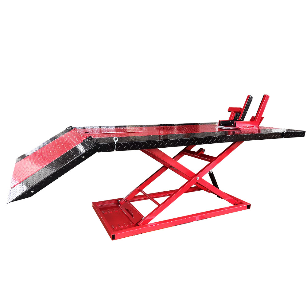 Extra-Wide Pneumatic ProLift Motorcycle Scissor Lift Table 1500 lbs Max Capacity