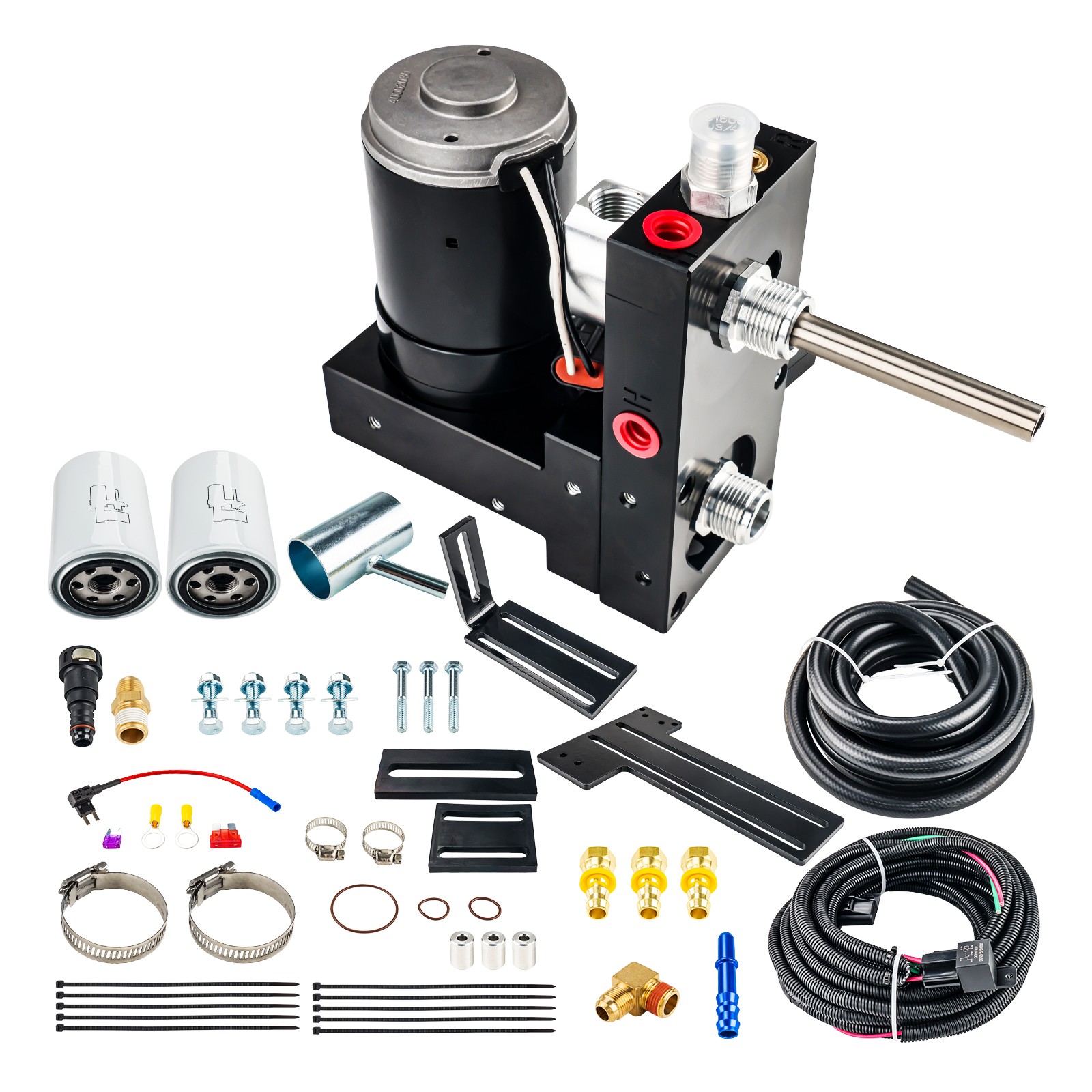 165GPH Diesel Fuel Lift Pump System TSC10165G For 01-10 Chevy GMC Duramax 6.6L