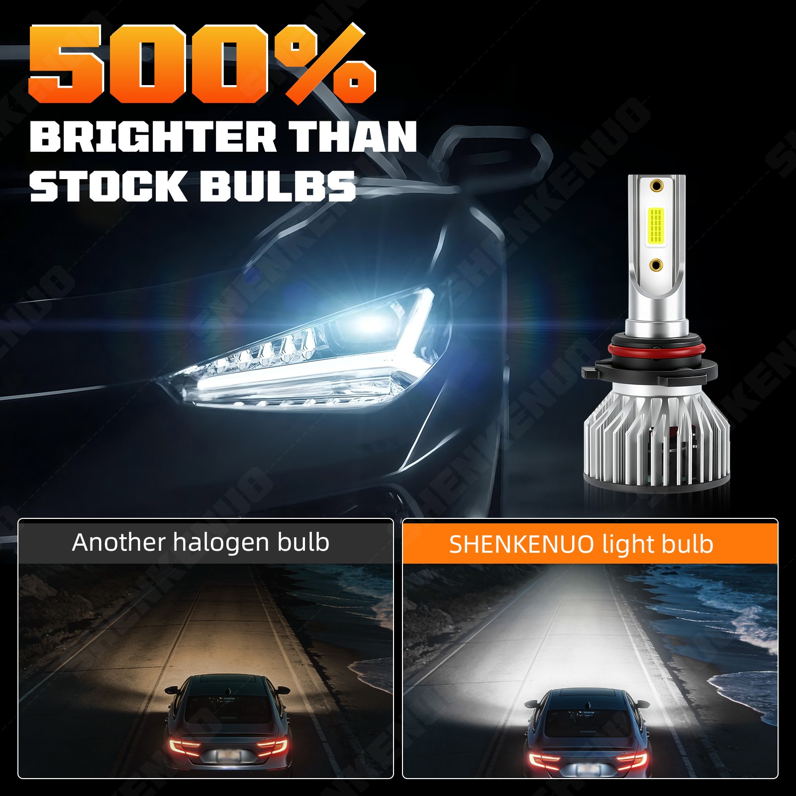 9005 H1 COB LED Headlight Bulbs Combo High Low Beam For Subaru Legacy 2000-2004