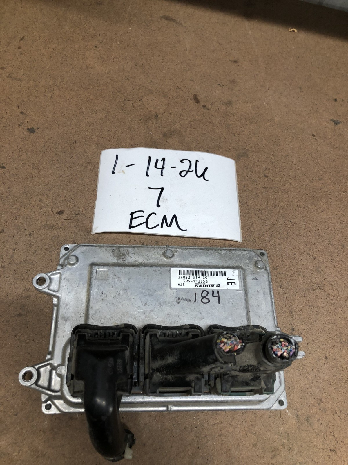 2018 Honda Hr-V Engine Control Module Computer Ecm Ecu Pcm 37820-51M-C91 Plugs