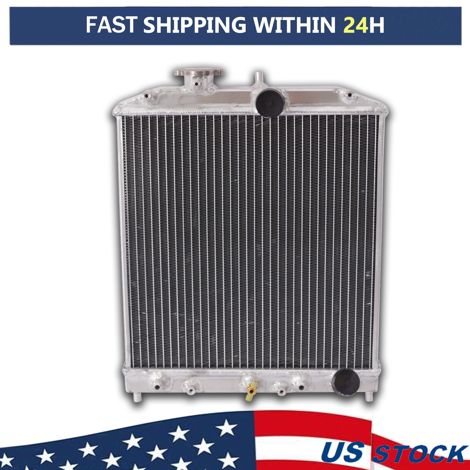 For 1992-2000 Honda Civic EG EK EM HB 2/3/4 DR AT Radiator New Aluminum