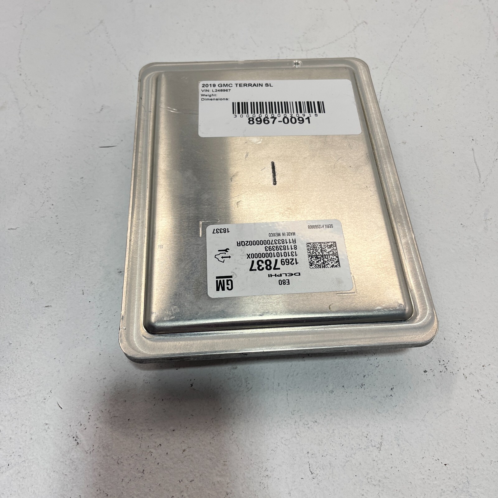 2018-2020 GMC Terrain Engine Computer Control Module Unit ECM ECU OEM