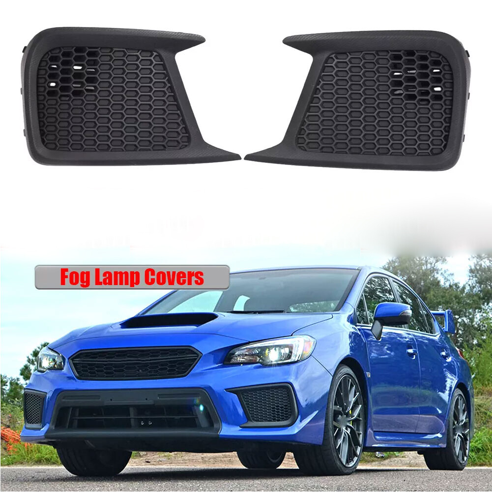 1 Pair Fog Light Grille Cover Bezel Trim Frames For Subaru WRX STI 2018-2021