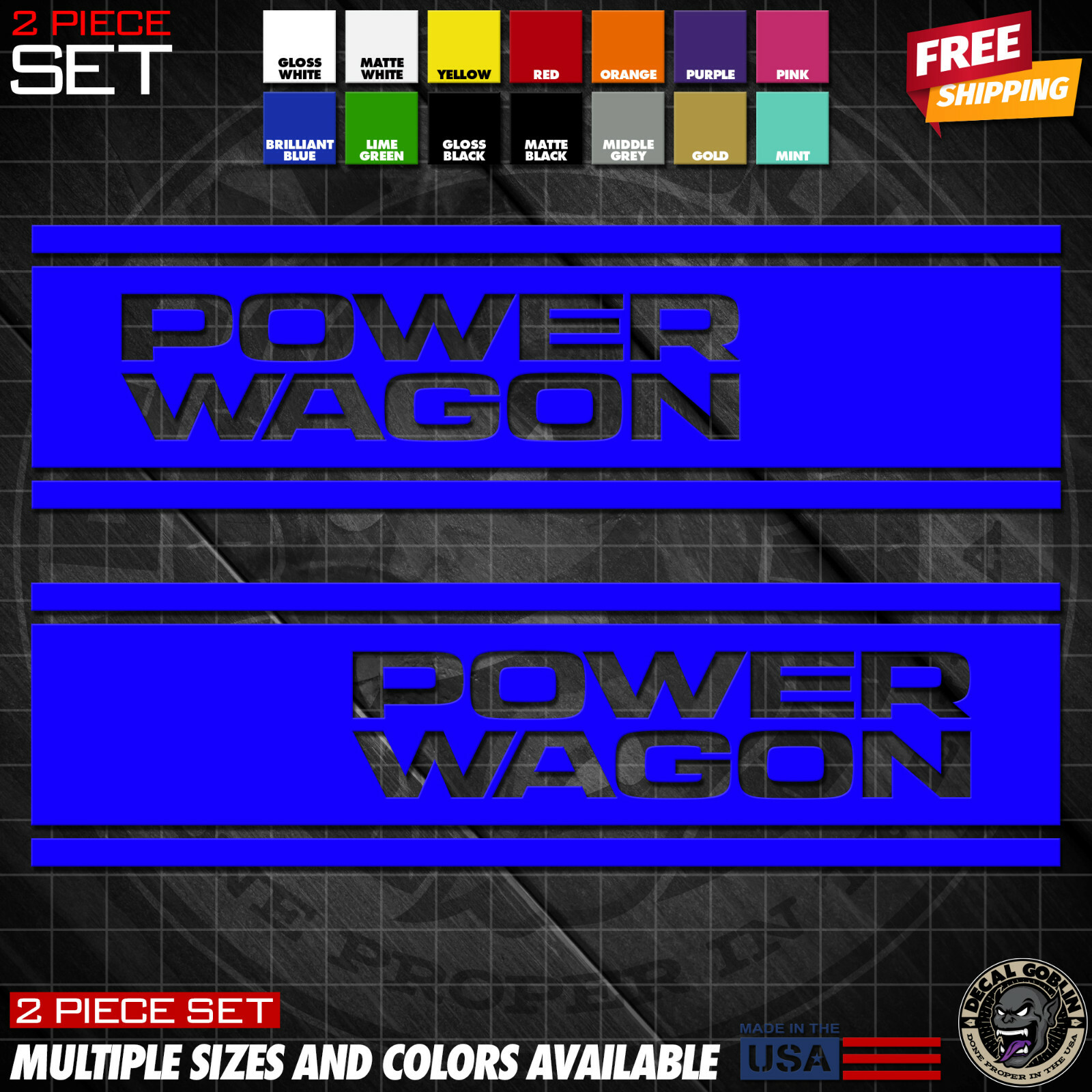 Vinyl Stickers Decal Graphics For Dodge Ram 1500 2500 Truck Power Wagon Stripes