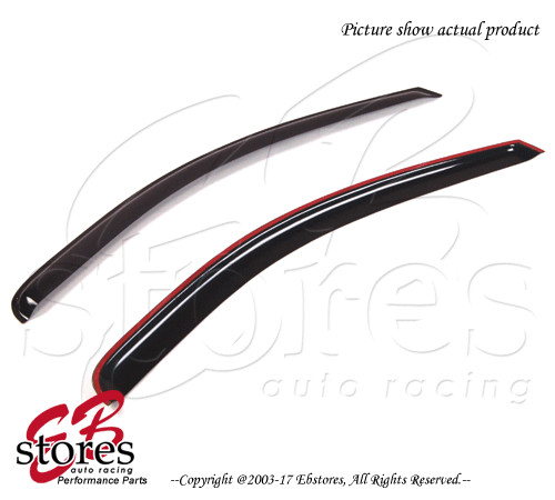 Smoke Tinted Out-Channel Vent Visor Deflector 2pcs For 1995-2003 Ford Windstar