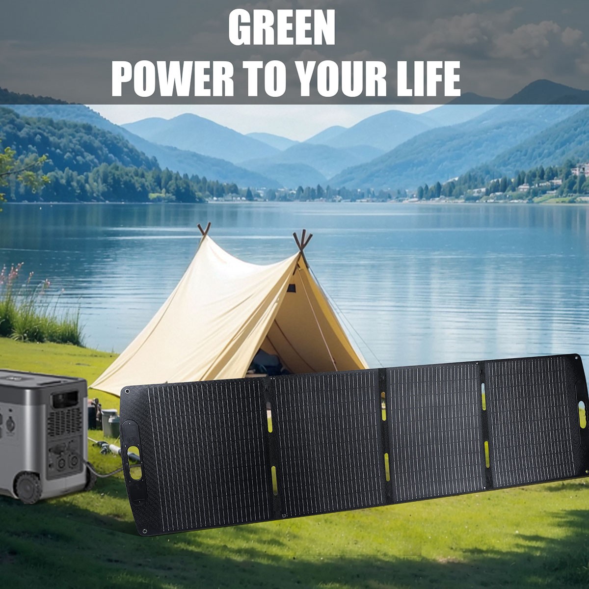 NEW IP65 Solar Panel Portable & Foldable 100W/200W/400W for RV Camping Home