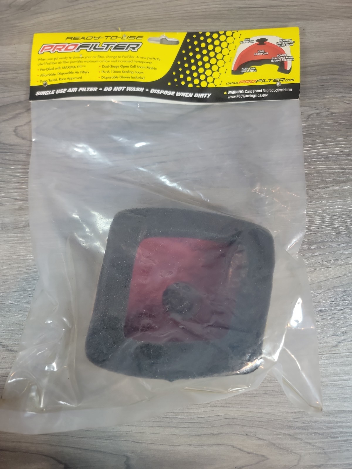Pro Filter Single Use Air Filter Honda CRF150/230 AFR‑2002‑00 New