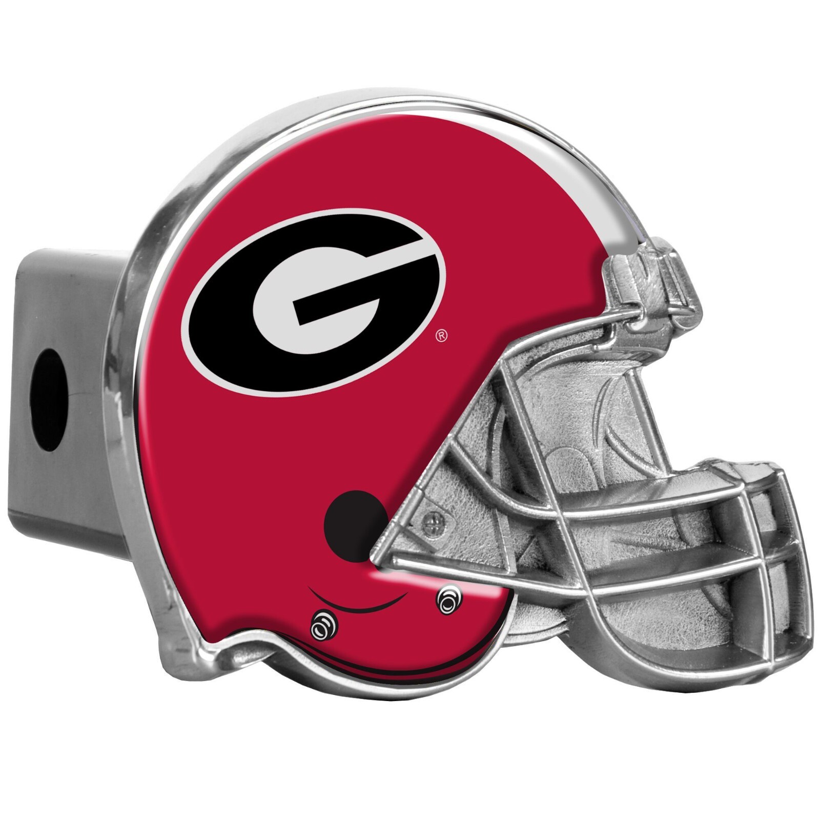 Georgia Bulldogs Metal face Helmet Tow Hitch Cover Car-Truck-SUV 2″ Receiver