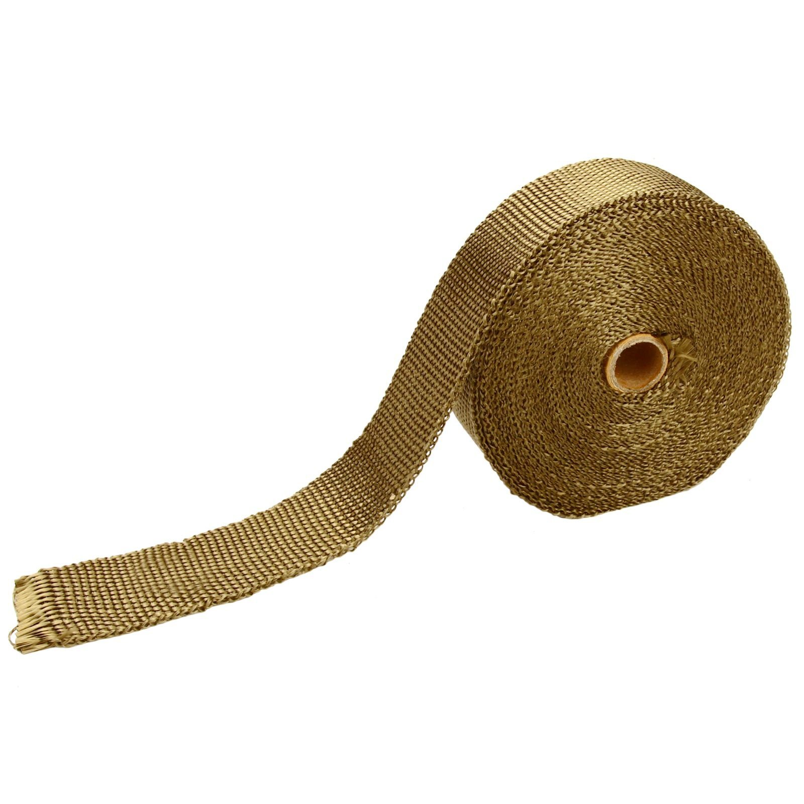 2 Rolls 2″x 50ft Thermal Header Pipe Tape Titanium Lava Exhaust Wrap 20 Ties Kit