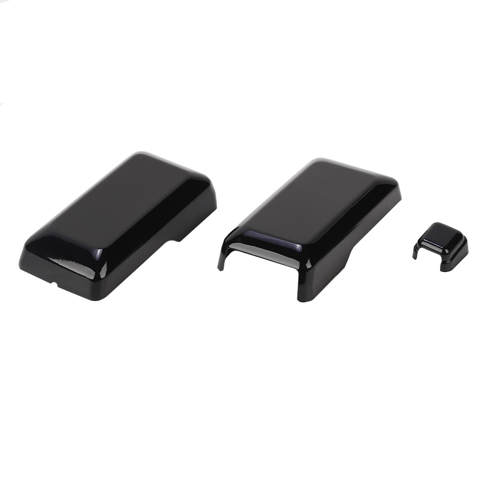 3��ABS Tailgate Rear Door Window Glass Hinge Cover For Ford Bronco 2021-25 Black