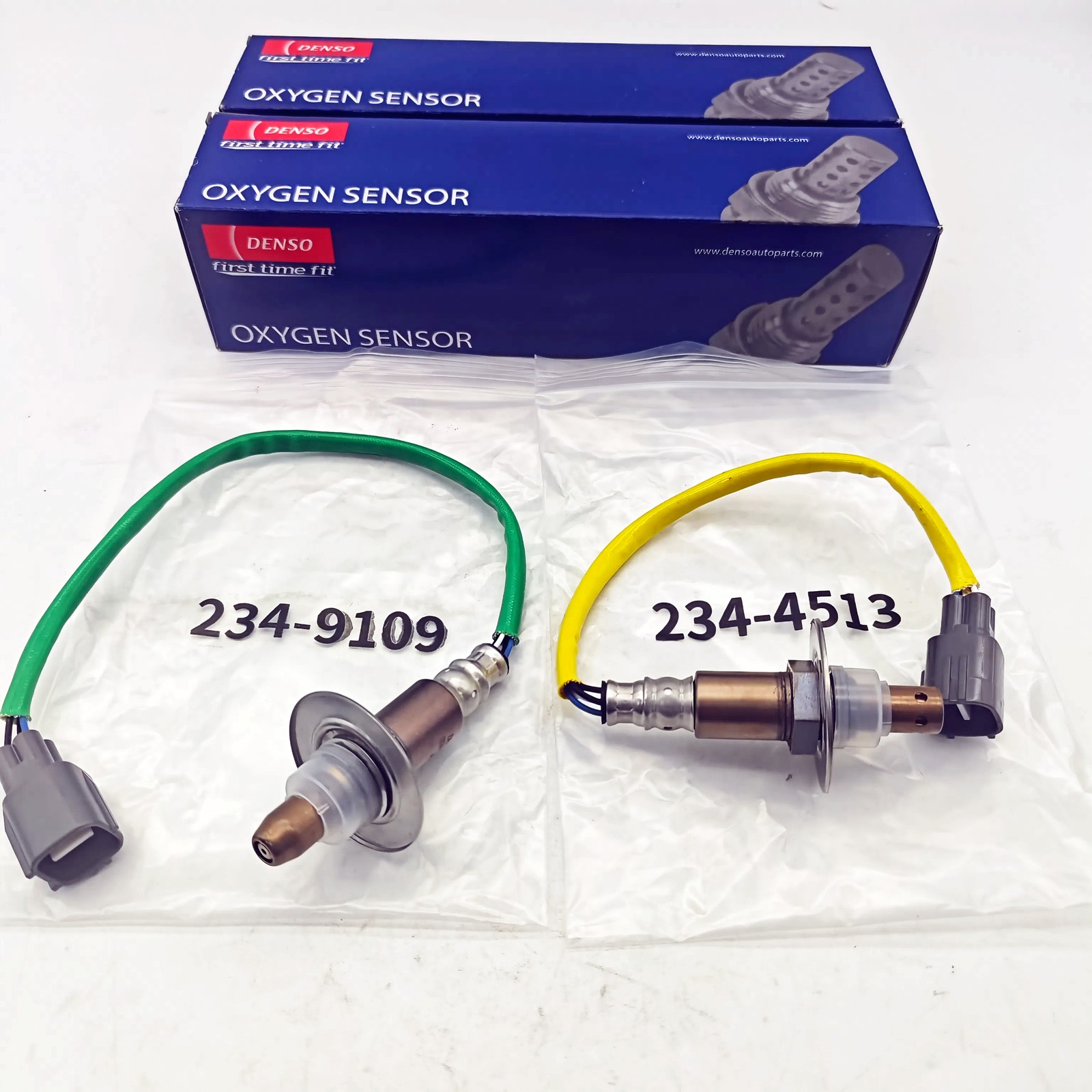 2x DENSO Up+Down Oxygen O2 Sensor For Subaru Forester Impreza 2.0L 2.5L H4 NEW