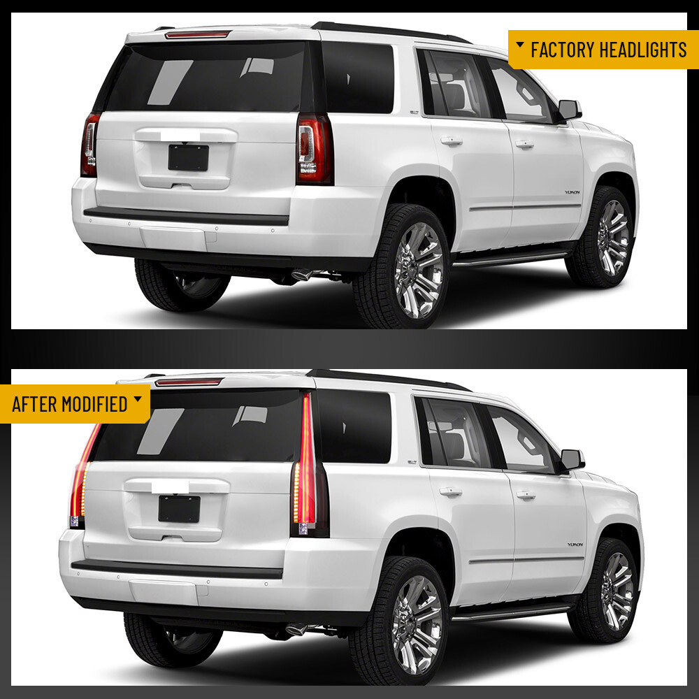 LED Tail Lights For GMC Yukon 2015-2020 Brake Rear Lamps Cadillac Escalade Style