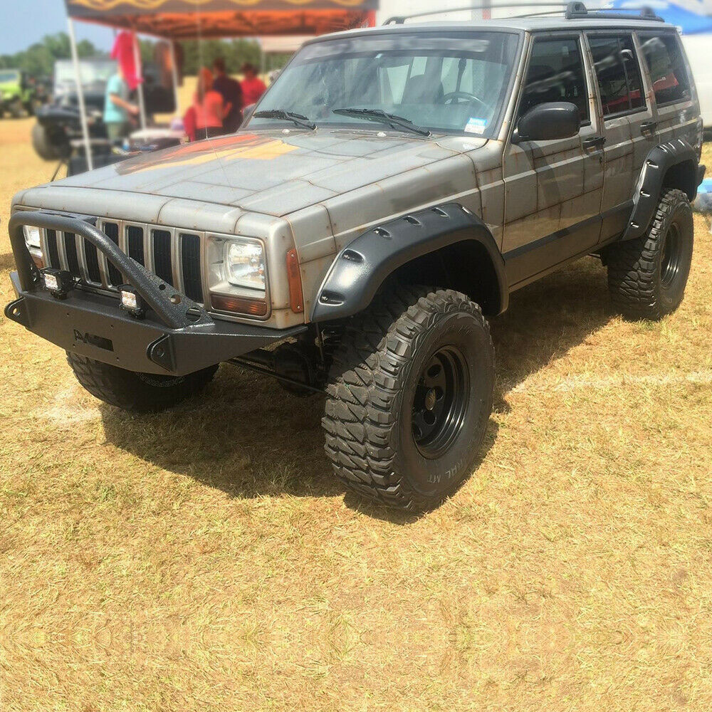 Fit For 1984-2001 Jeep Cherokee XJ 4 Door 6PCS Fender Flares Wheel Cover