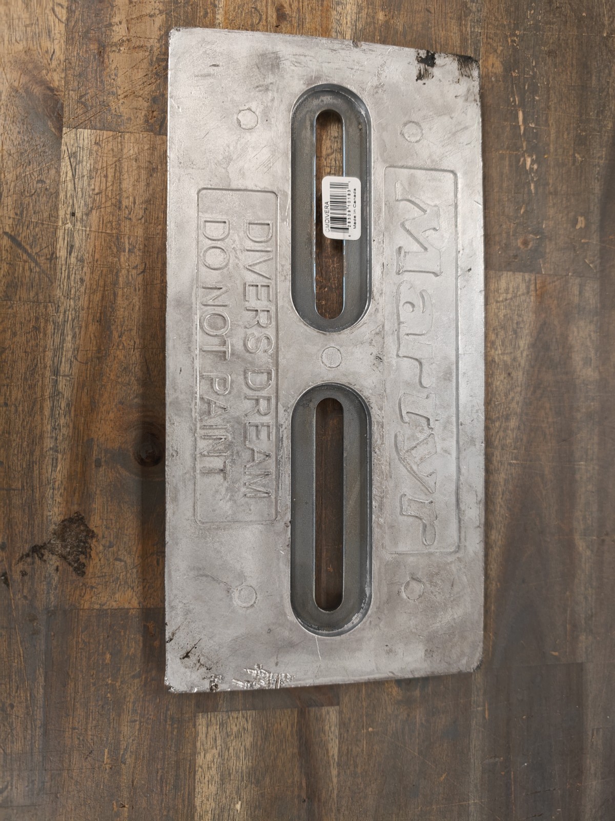 Martyr Anodes CMDIVERA Aluminum Diver’s Dream 1/2x6x12 Hull Anode Canada Metal