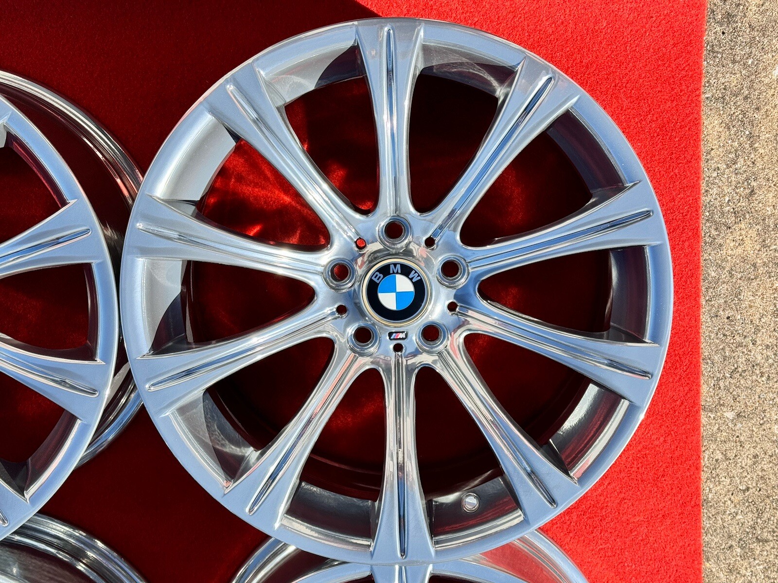4x CHROME 19″ BMW M5 M6 E60 STYLE 166 OEM BBS WHEELS RIMS 525i 545i 550i 59545