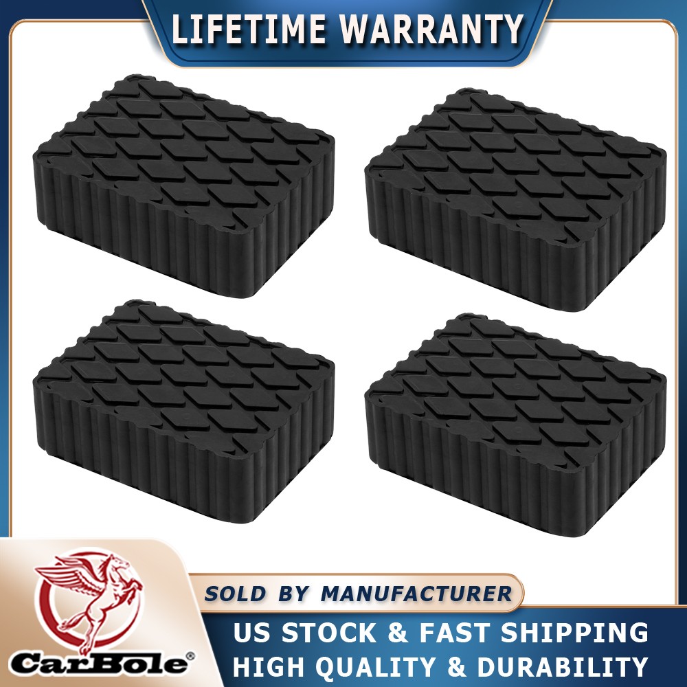4PCS 2″inch/50mm Solid Rubber Auto Lift Block Spacer Pad Kit For Automobile Lift