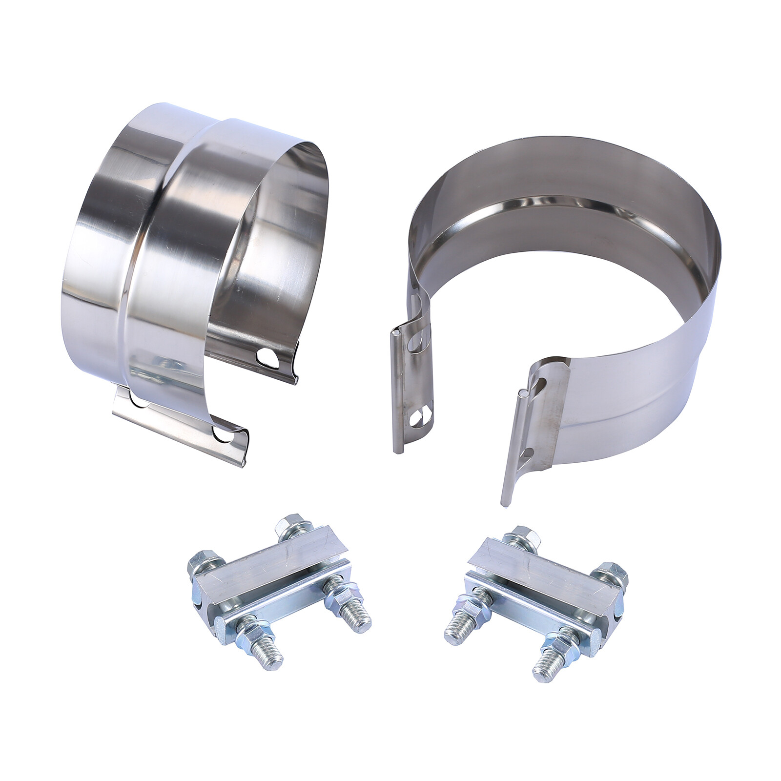 6Pack 5″ inch Stainless Steel 304 Lap Joint Clamp Heavy Duty Exhaust Band Clamp