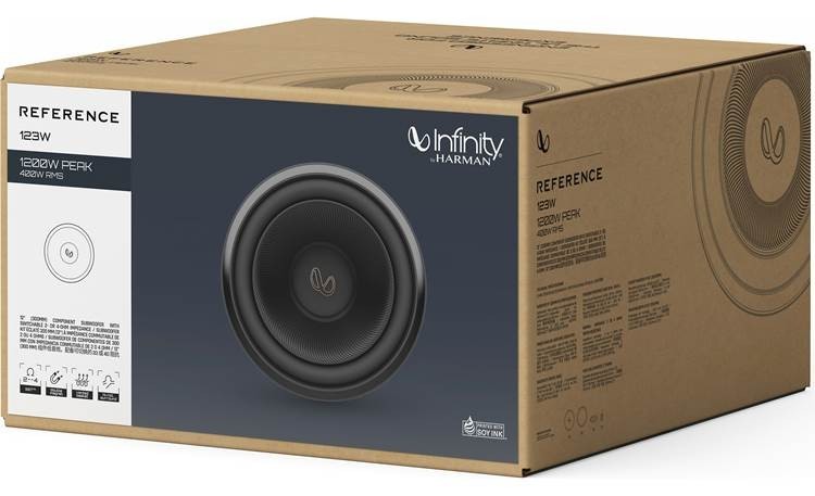 2 Infinity REF-123W 12″ 2 or 4 Ohm Switchable Subwoofer 1200 Watts Peak EACH