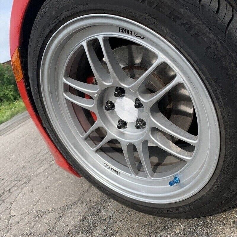 64mm White Center Caps Compatible with Enkei RPF1