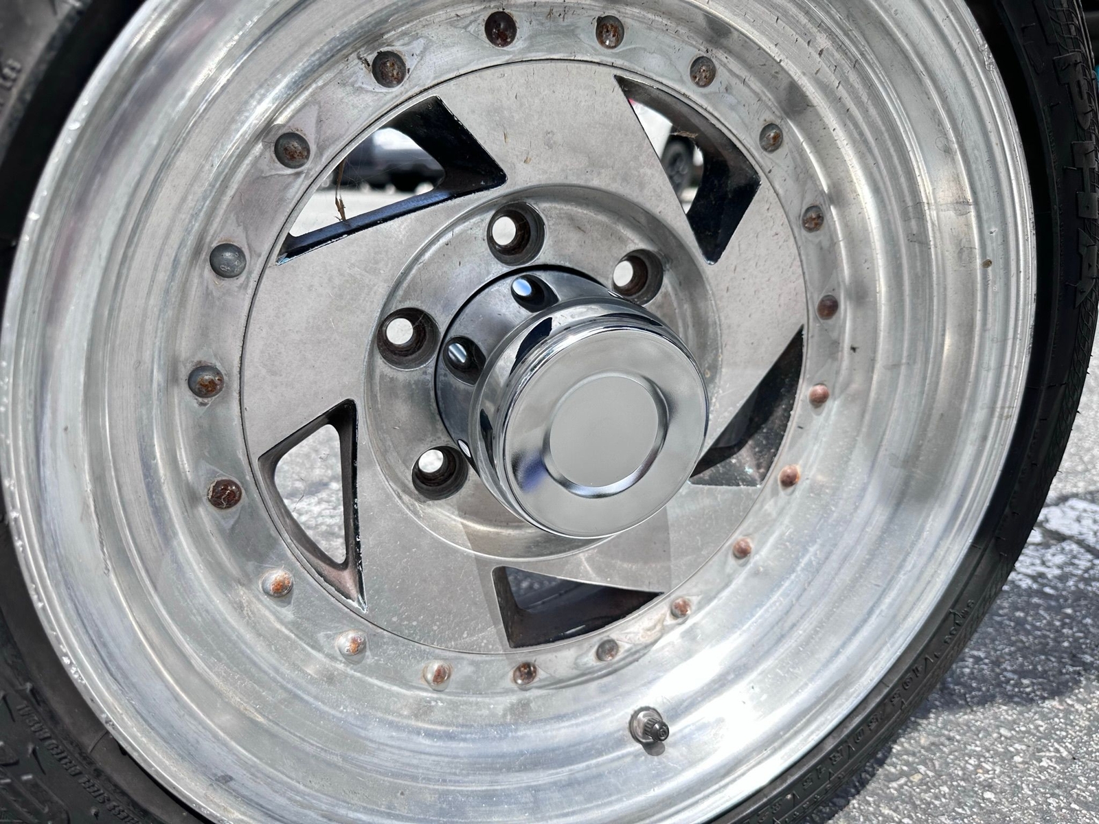 4 Chrome Stainless Steel Push Through Center Caps For 4.25″ Trailer Rims Bore