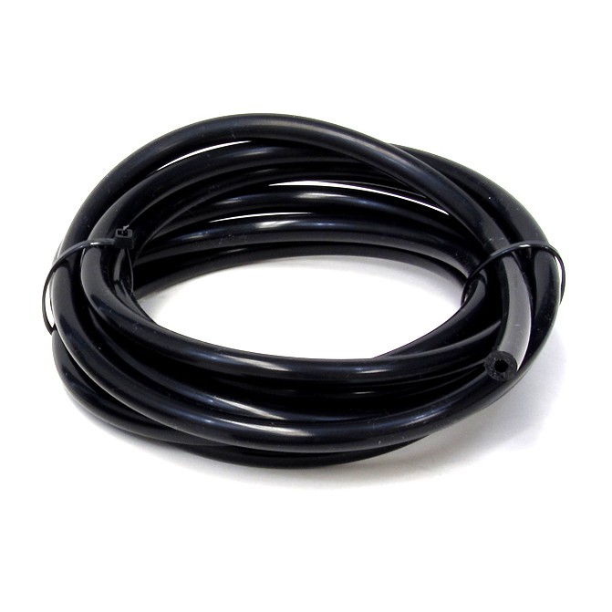 HPS Silicone Vacuum Tubing Black 0.12″ (3mm) ID 0.35″ (9mm) OD 5 Feet