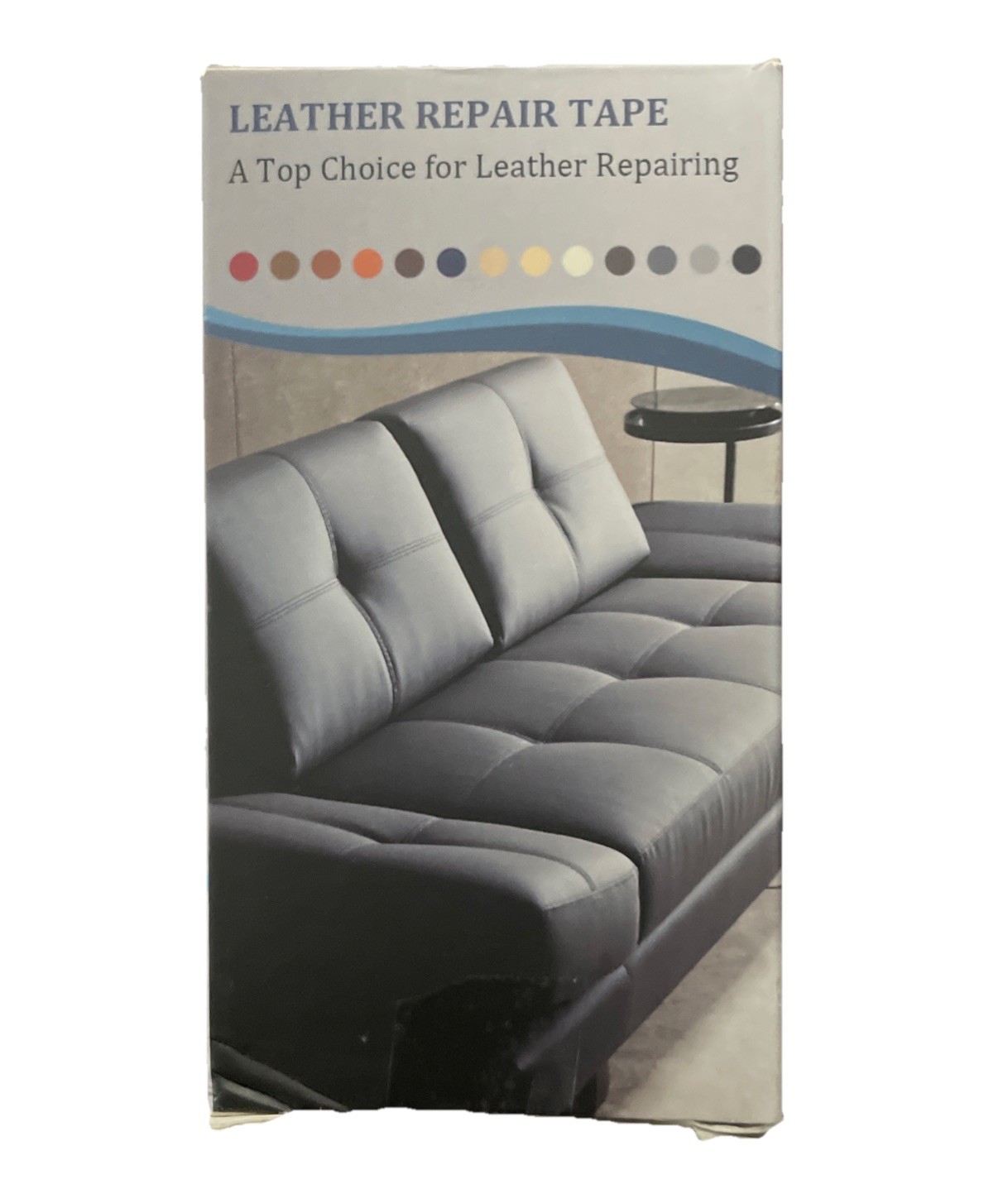 Faux Leather Repair Self-Adhesive Patch Tape For Car Seat & Sofa. Dark Gray New
