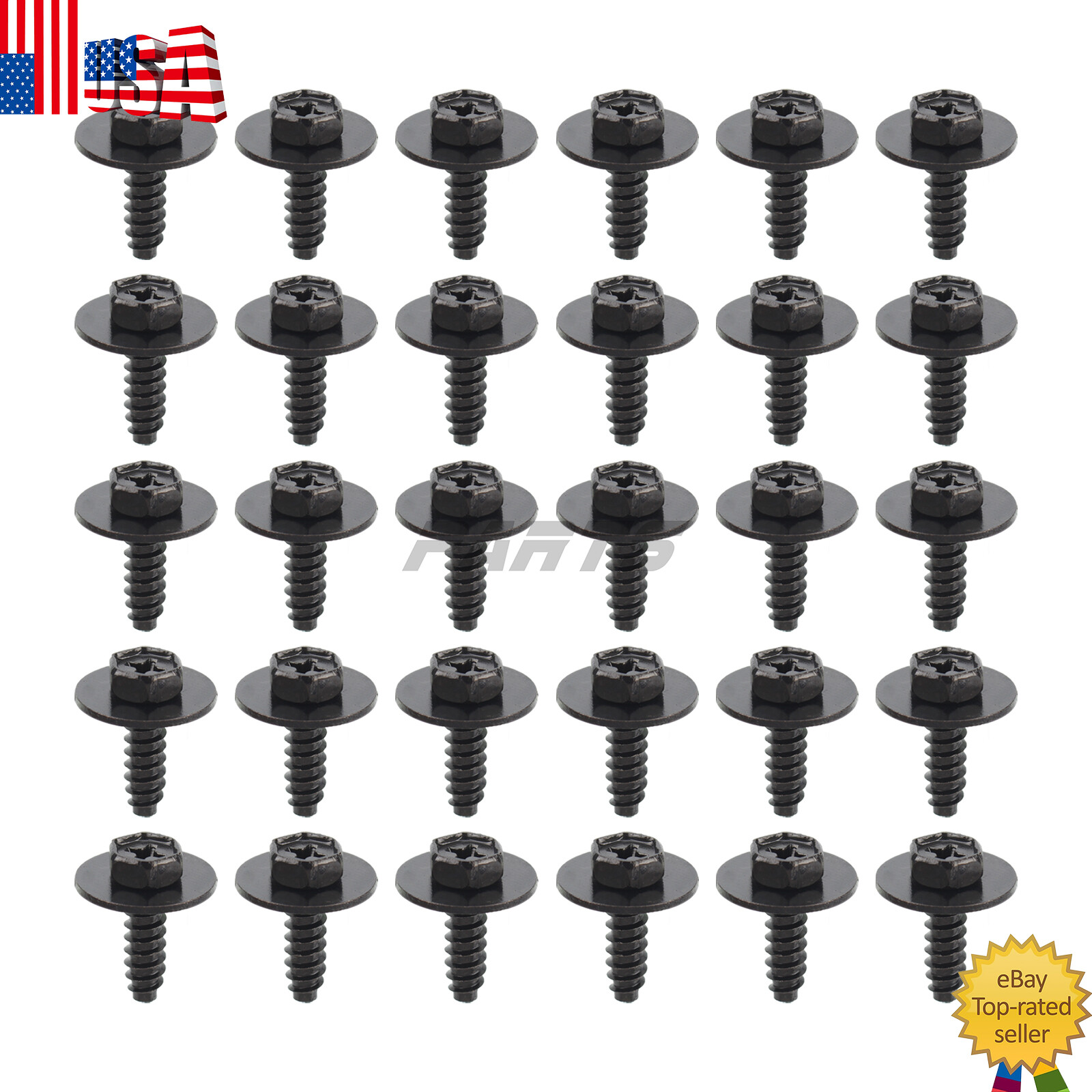 30Pcs 8mm Hex Splash Baffle Bolt Bumper Retainer Screw For Mazda CX-5 9CF600516B