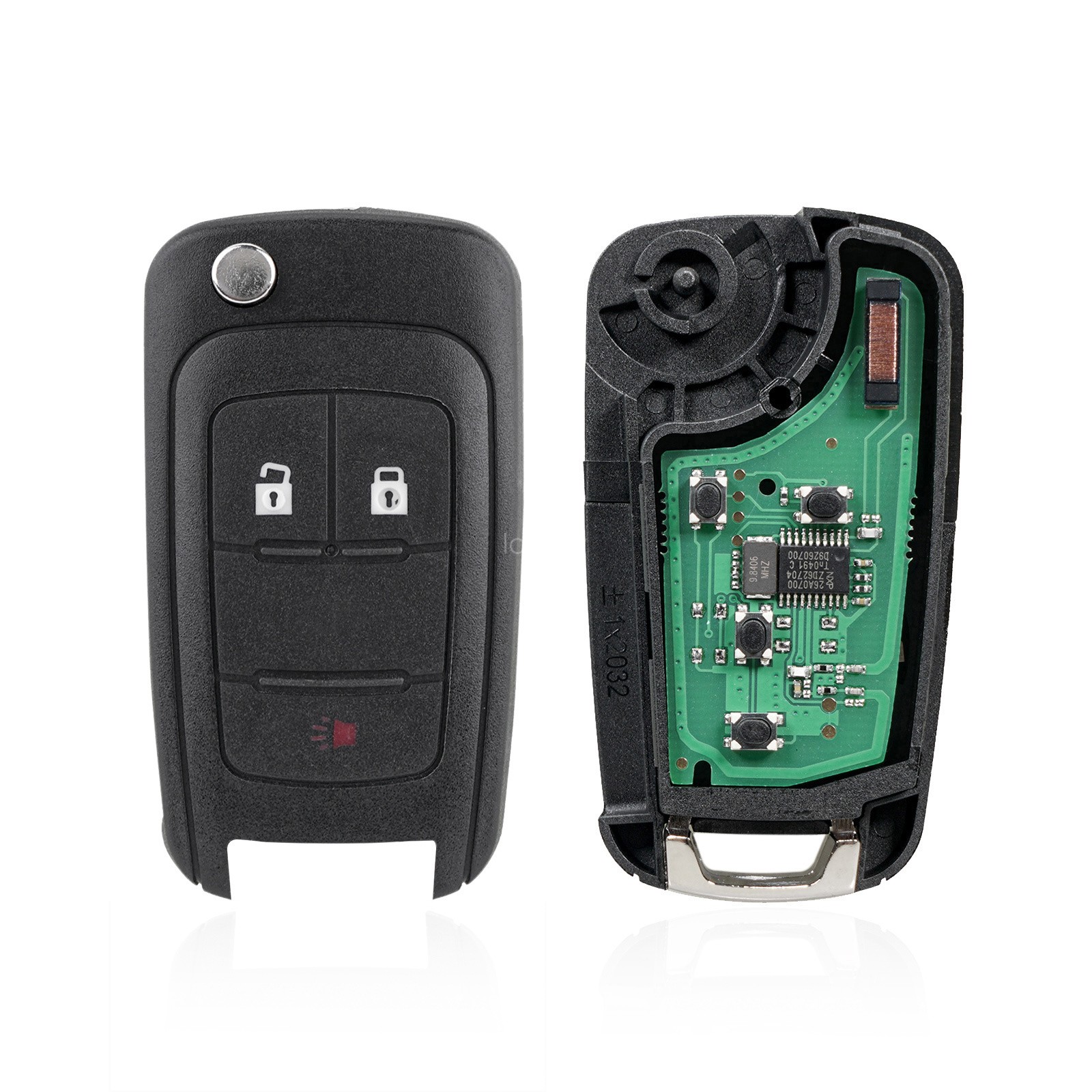 2 For 2010 2011 2012 2013 2014 2015 2016 2017 Chevy Equinox Flip Remote Key Fob