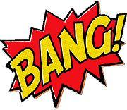 Hero Action Word BANG Vinyl Sticker Decal Cars Trucks Vans Walls Laptop