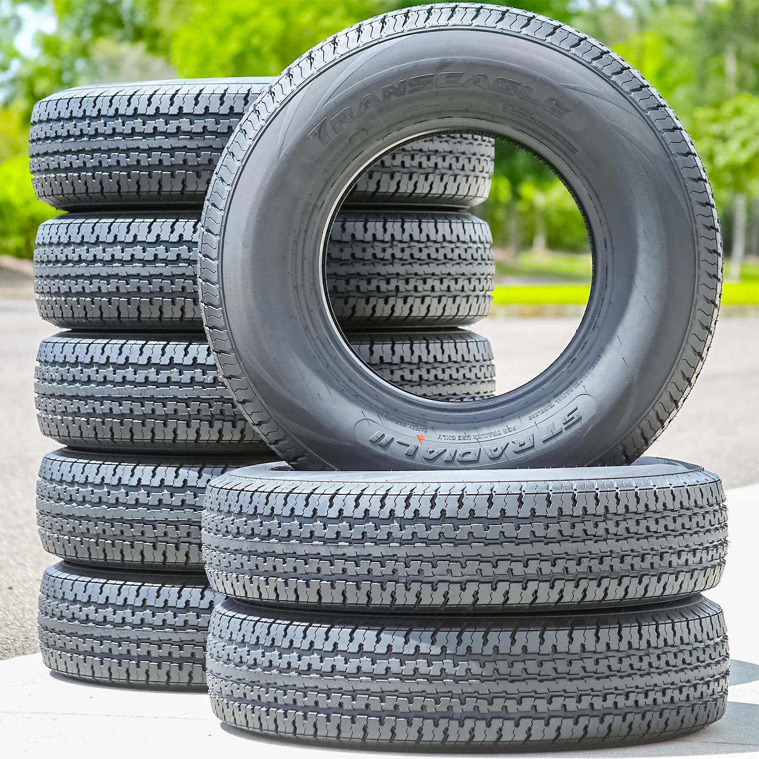 2 Transeagle ST Radial II Steel Belted ST 215/75R14 Load D 8 Ply Trailer Tires