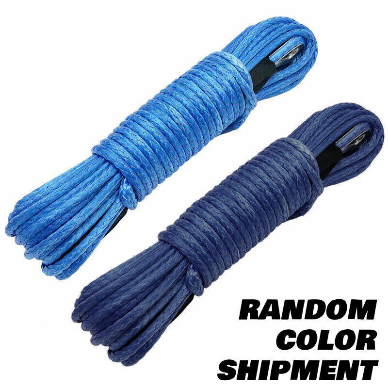 1/4″x50′ 10000LBS Synthetic Winch Rope Line Recovery Cable 4WD ATV W/Sheath CAO
