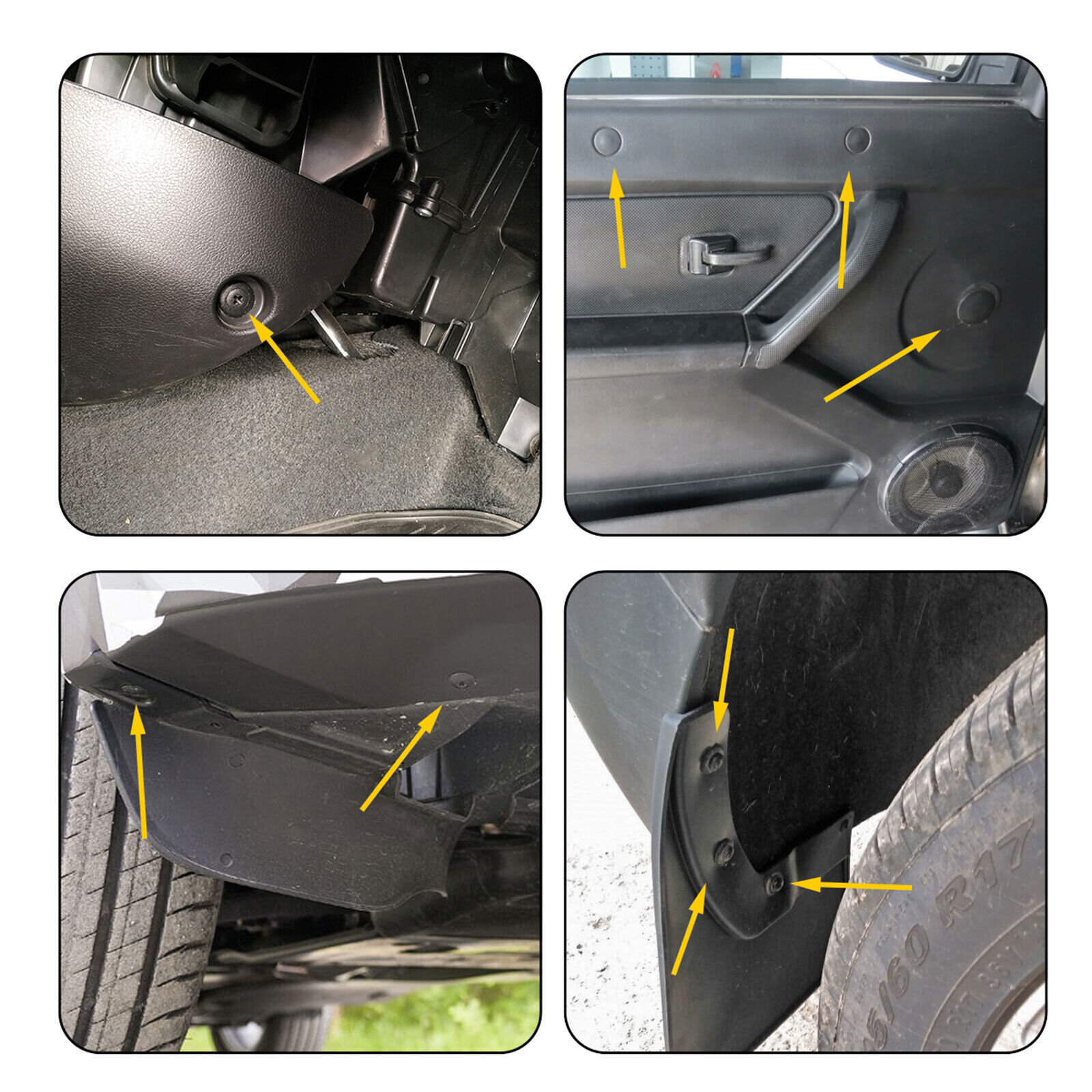 1115PCS Car Retainer Clips Auto Plastic Fasteners Kit Push Trim Pin Rivet Bumper