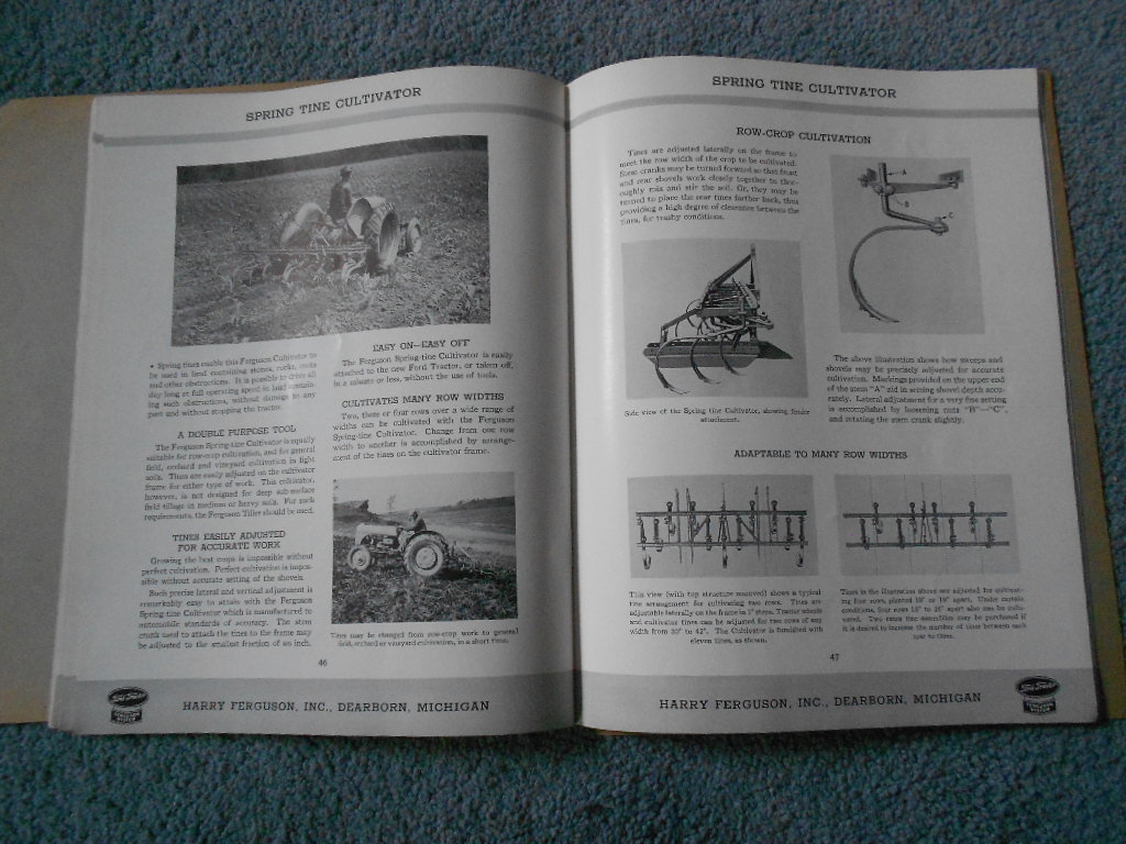 1945 FORD TRACTOR FERGUSON SYSTEM OWNERS PRODUCT INFORMATION MANUAL ORIGINAL OEM
