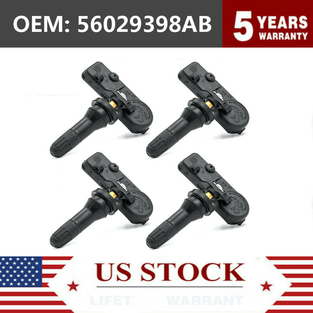 4PC Tire Pressure Sensors TPMS For Chrysler Jeep Dodge OEM 56029398AB 68241067AB